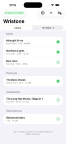 Wristone: Watch Audio Player screenshot