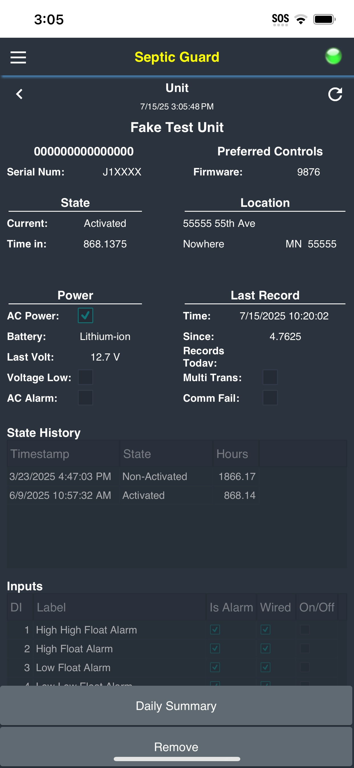 Septic Guard Client