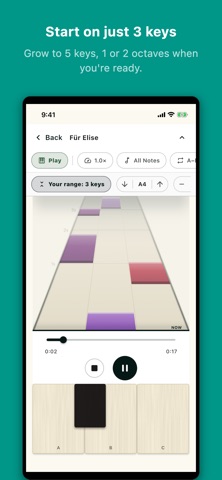 OneOctave – Play-Along Piano screenshot