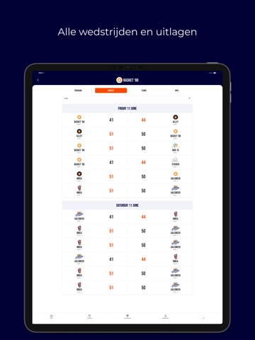 Basketball.nl iPad screenshot 2