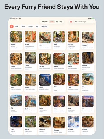 Paw Atlas: Dog Puzzles iPad screenshot