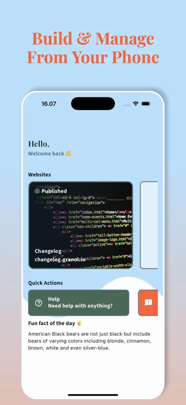 Screenshot #2 pour Granolio - Easy Website Build