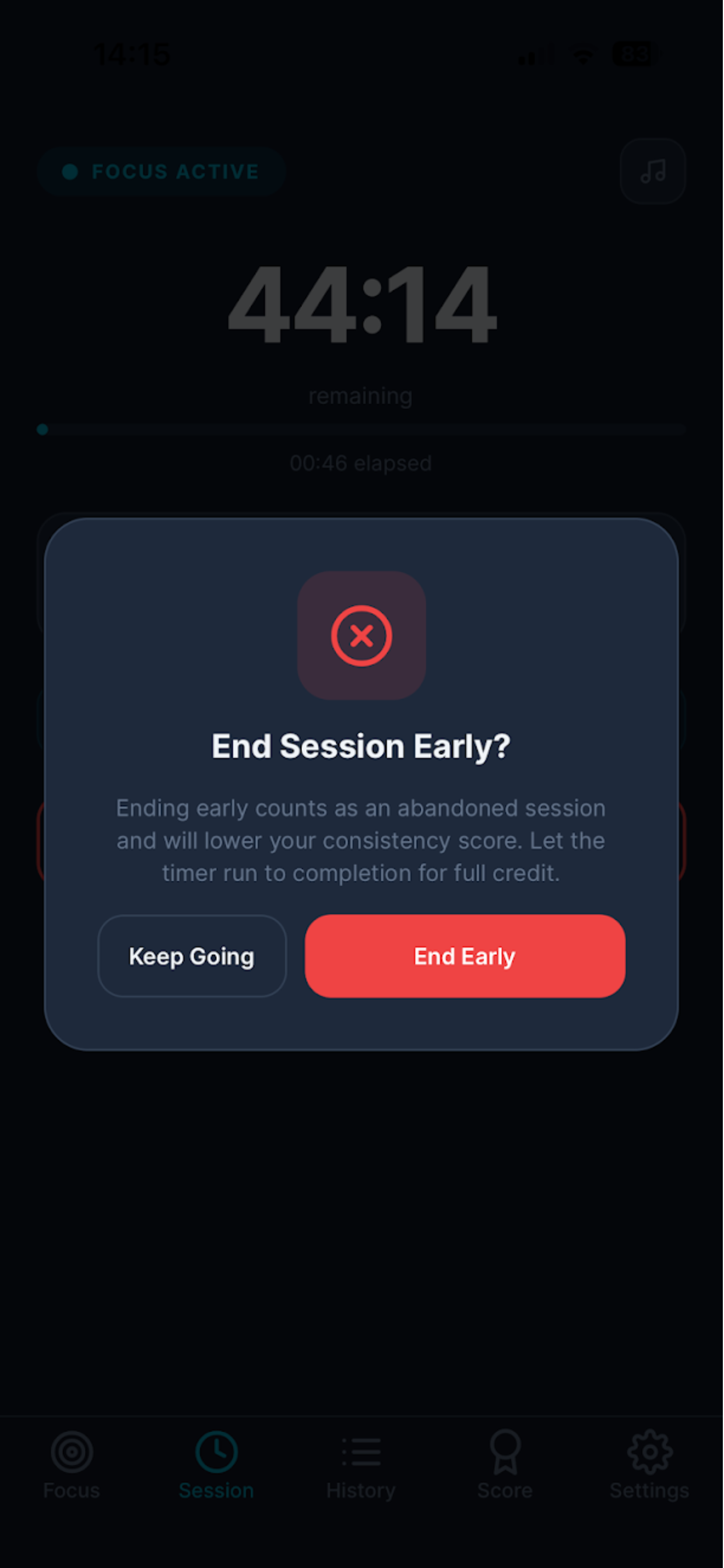 DeepFocus: Session Tracker screenshot 2