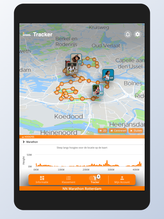 NN Marathon Rotterdam iPad app afbeelding 5