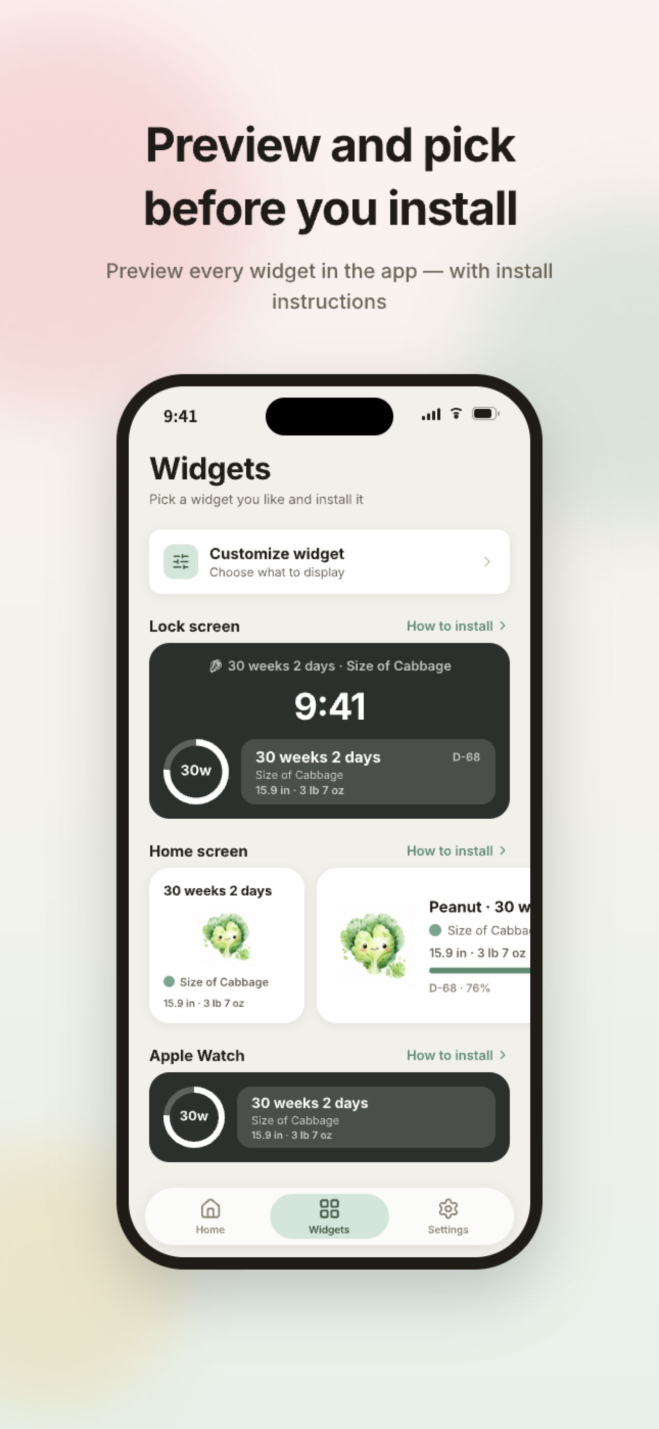 Simple Baby Widget screenshot 5