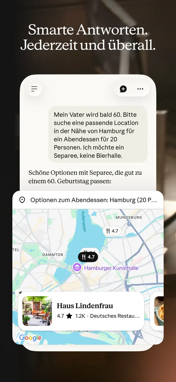 Claude - Anthropic iPhone App Screenshot 1 – Produktivität