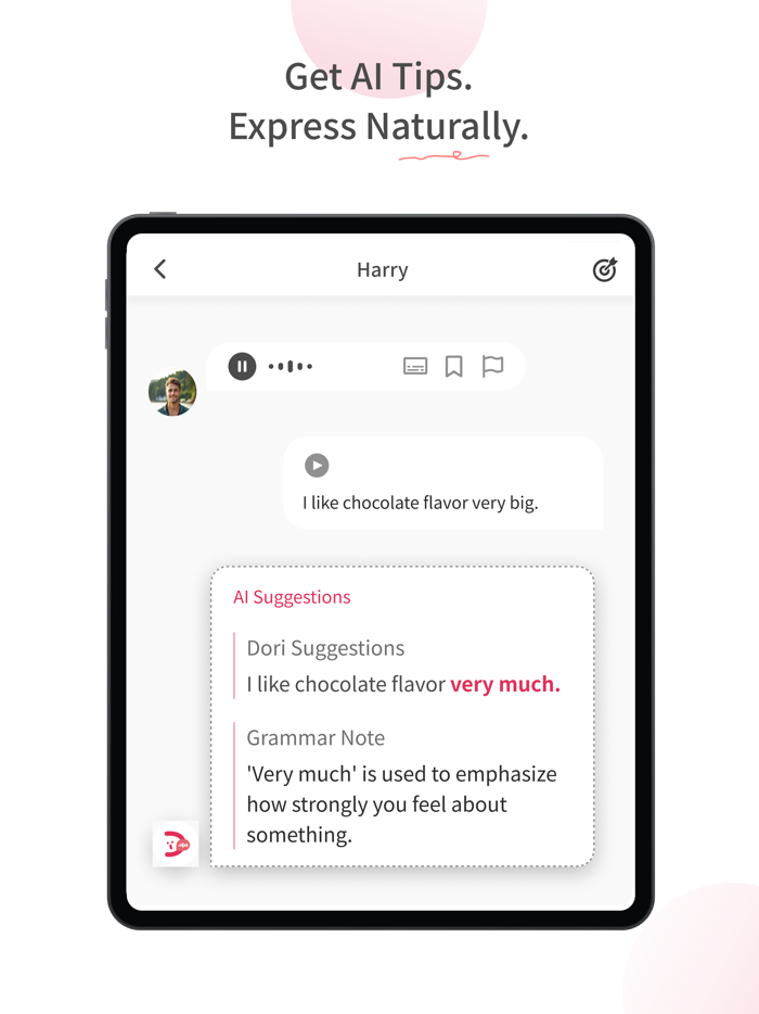 Dori Speak AI English Learning