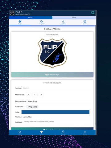 SADCAF My Team iPad screenshot