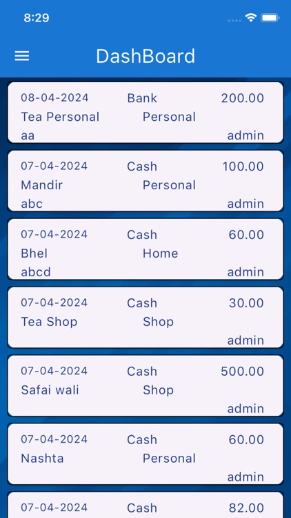 Kenan Expense Track App