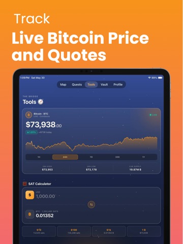 Odyssey: Bitcoin Quest & Learn iPad screenshot