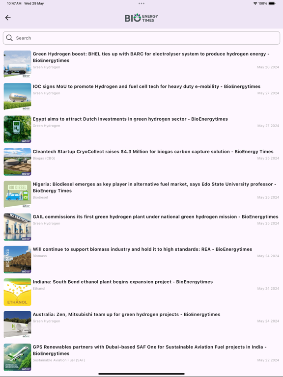 Screenshot #6 pour BioEnergy Times