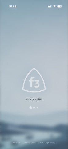 f3 vpn 22 Rus iPhone screenshot 1