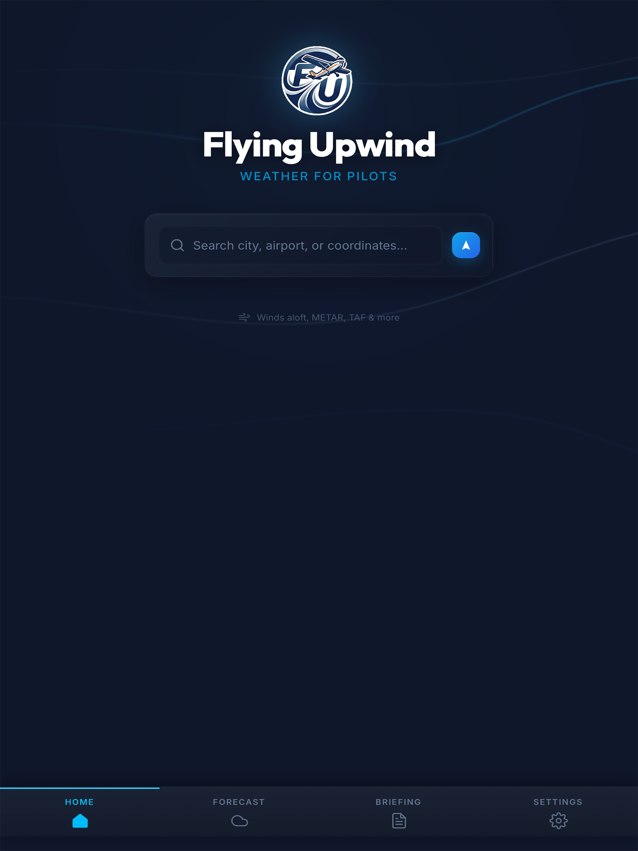 Flying Upwind
