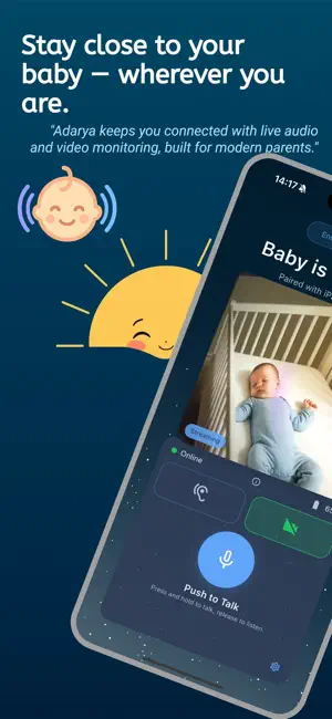 Baby Monitor Nanny Cam: Adarya screenshot 1
