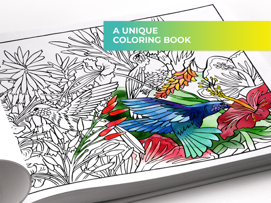 Tayasui Colouring book iPad app afbeelding 2