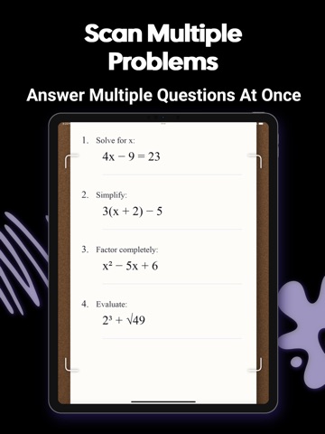 QuestionsAI-Photo Solver iPad screenshot