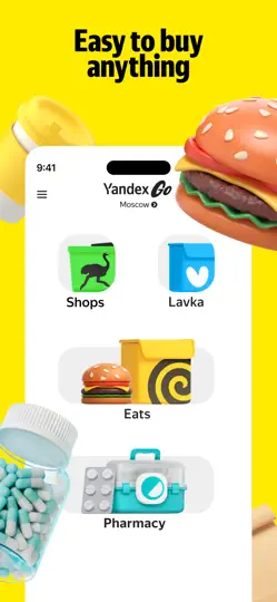 Yandex Go: Şehrindeki Taksi iPhone Ekran Görüntüsü 2