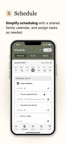 Caily - Care Team & Family Hub iPhone screenshot