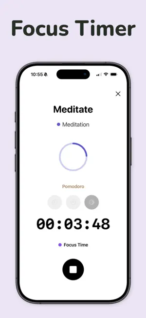 Pomodoro Focus Timer: PomTimer screenshot 1