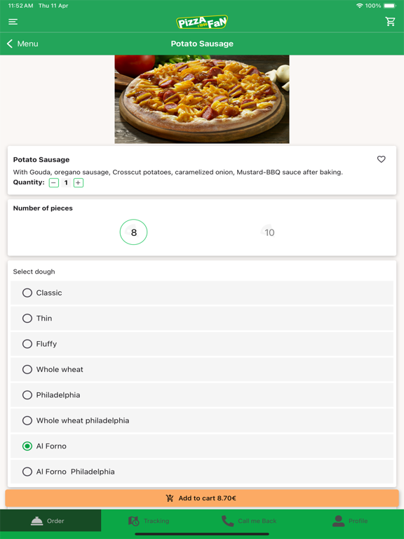Screenshot #6 pour Pizza Fan Greece