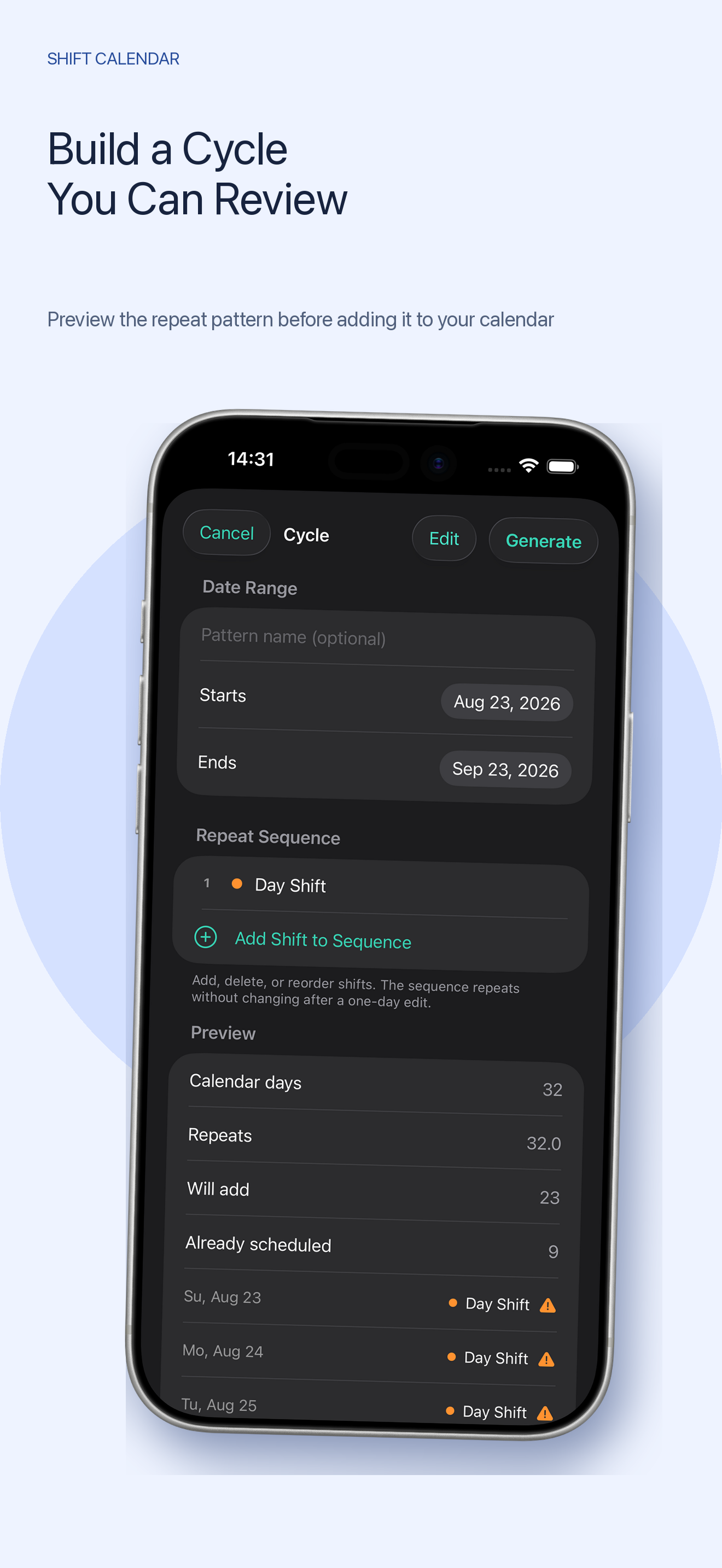 Shift Calendar Assistant screenshot 7