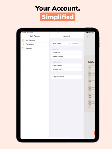 Daily Planners Organizer Todo iPad screenshot