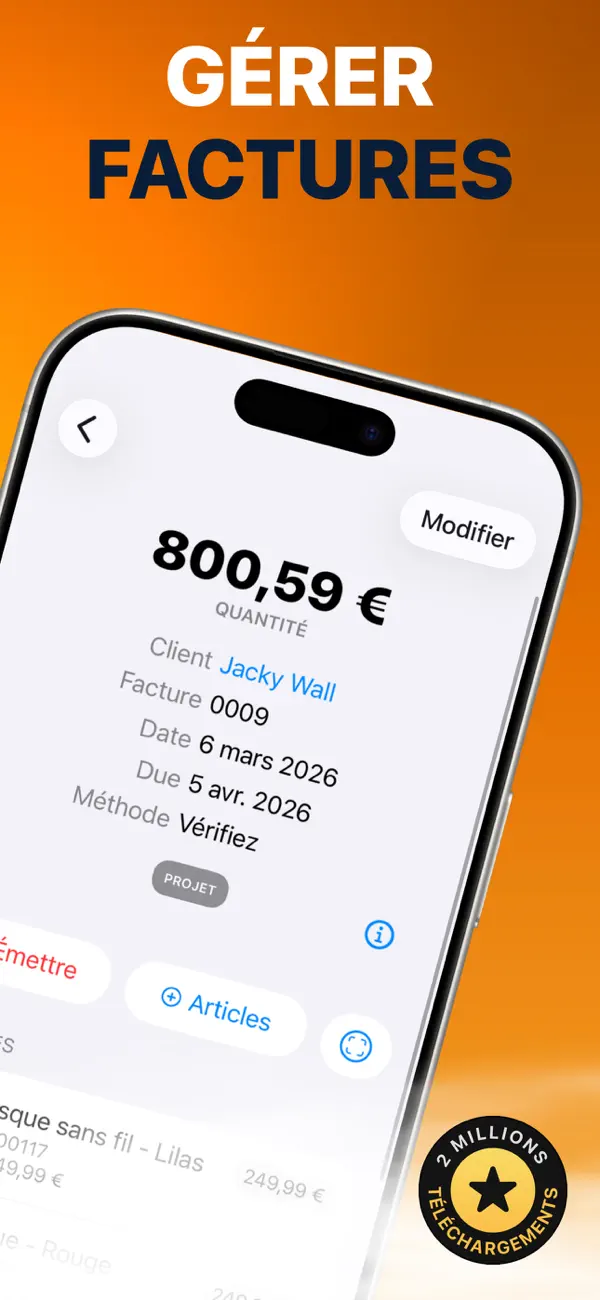 Screenshot #3 pour Factures & Paiements Pro