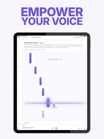 Rayvox Studio - Vocal Training iPad screenshot
