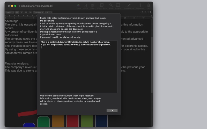 CryptoEdit LT screenshot