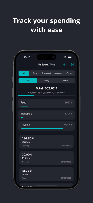 MySpendWise Screenshot 1 of 9
