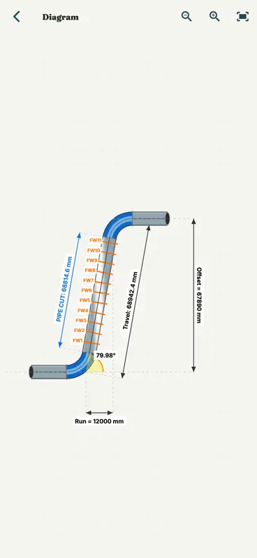 Pipefitter's Mate: Pipe Offset screenshot 3 of 7