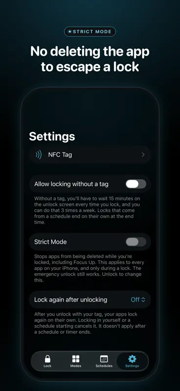 Focus Up: NFC App Blocker screenshot 5 of 6