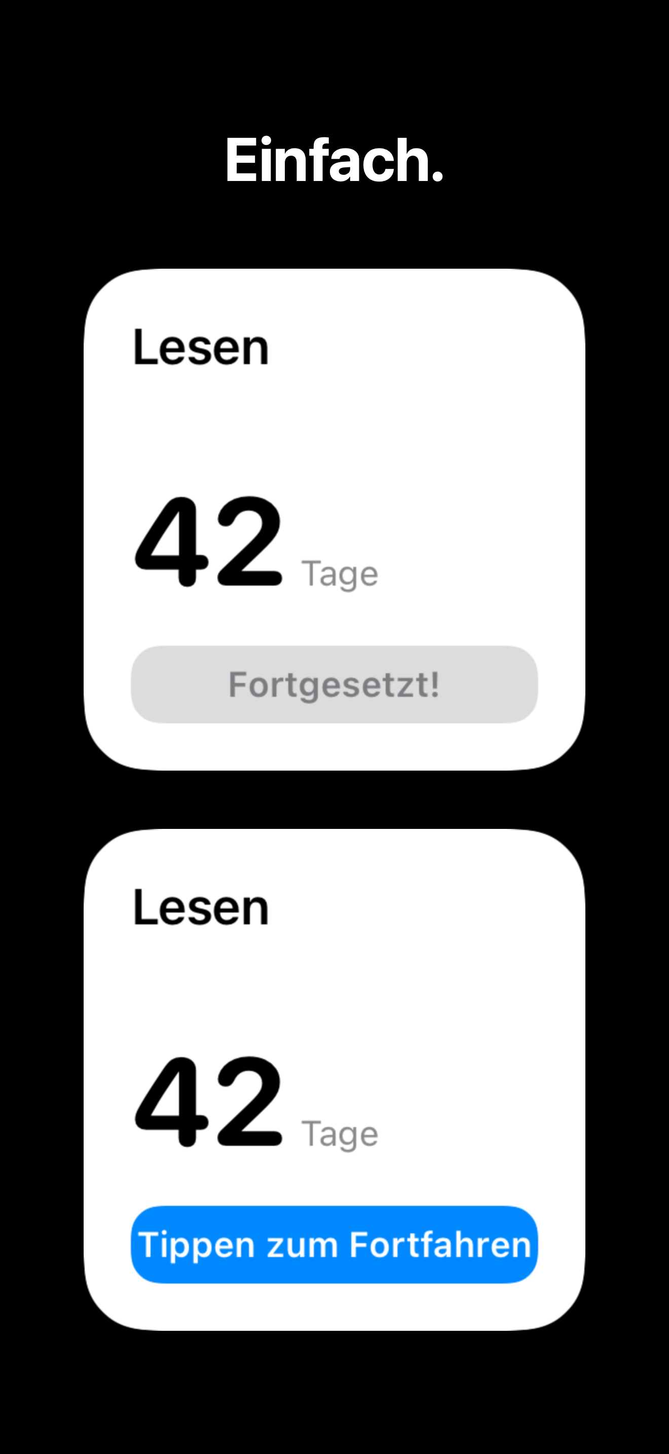 KeepGoing - Habit Tracker iOS screenshot 3 showing app interface