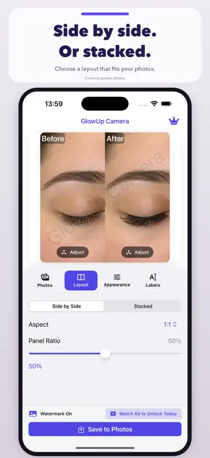 GlowUp Camera: Before & After screenshot 2