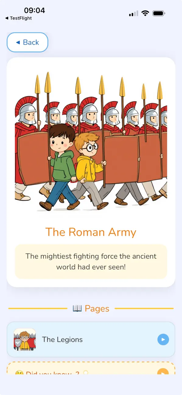 Screenshot #2 pour Histoire Enfants-Rome Antique