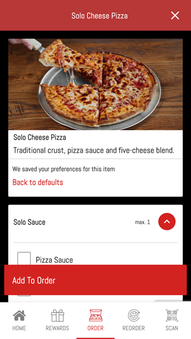 Danny Boys Pizza App Screenshot