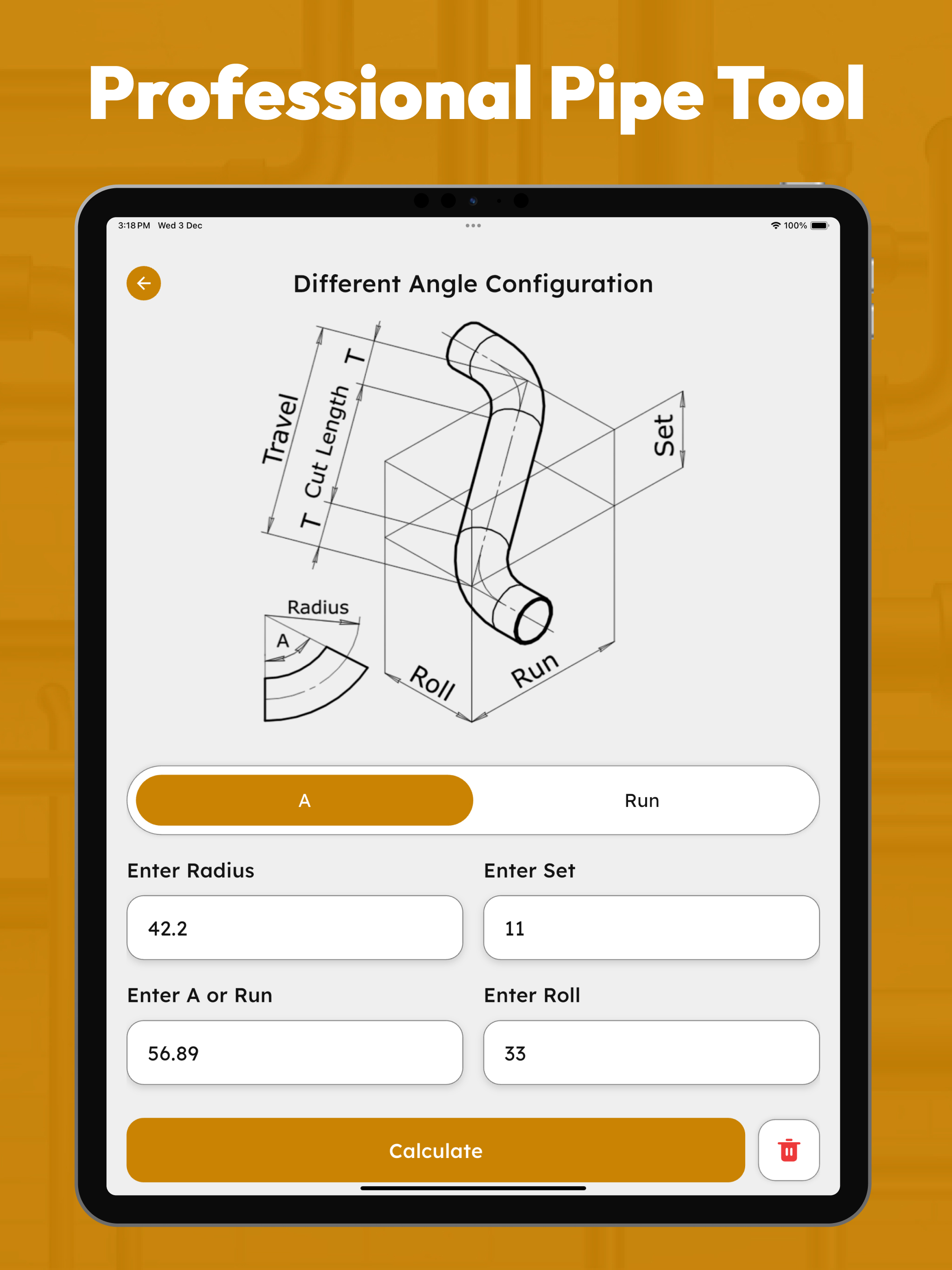 Offset Pipe Calculator screenshot 11