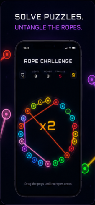 Rope Challenge: Untangle Screenshot 3 of 3