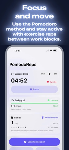Pomodoro Reps - Cycle Screenshot 1 of 9