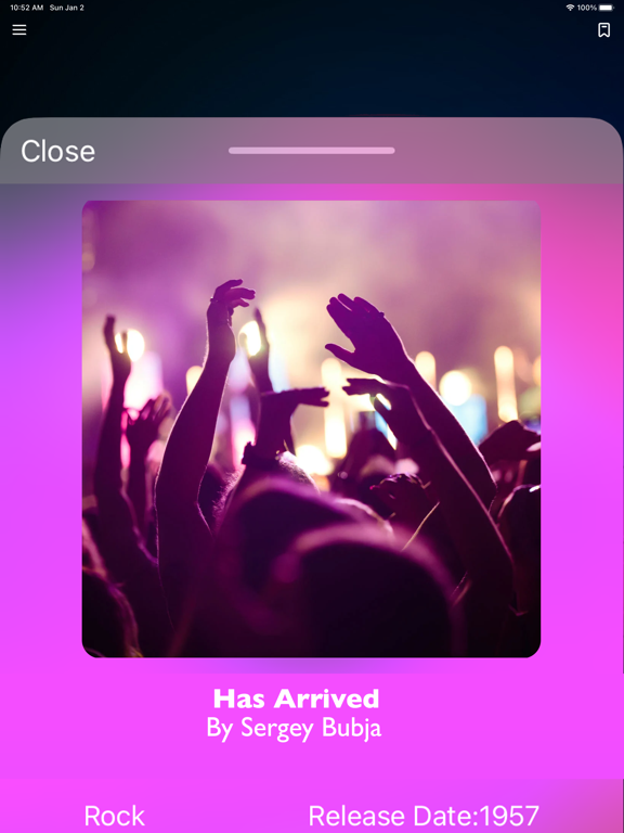 Identify Song iPad screenshot 3 - Music app