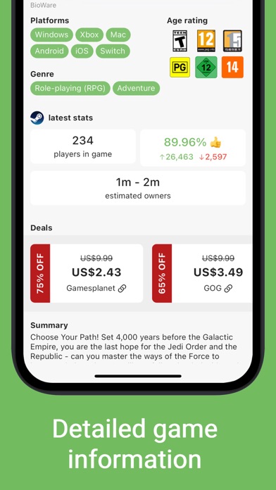 Helios: PC Game Deals Screenshot