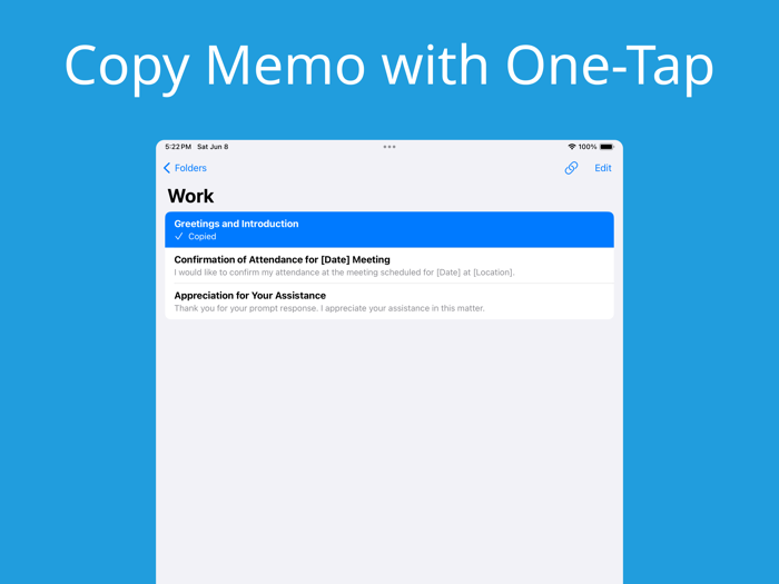 CopyMemo - One-Tap Note Copy