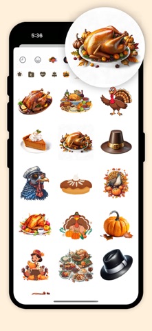 Thanksgiving Animated iSticker screenshot