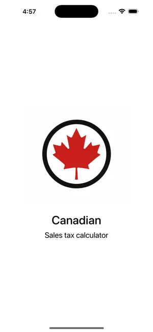Canada Sales Tax Calculator screenshot 1
