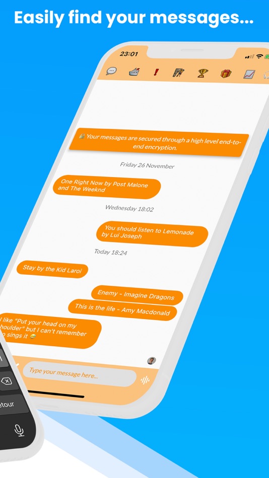 #2. Ayo | smart way of messaging (iOS) By: Enzo Firmino