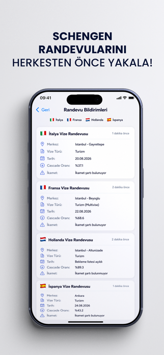 Schengen: Appointment Alerts Screenshot 2 of 5