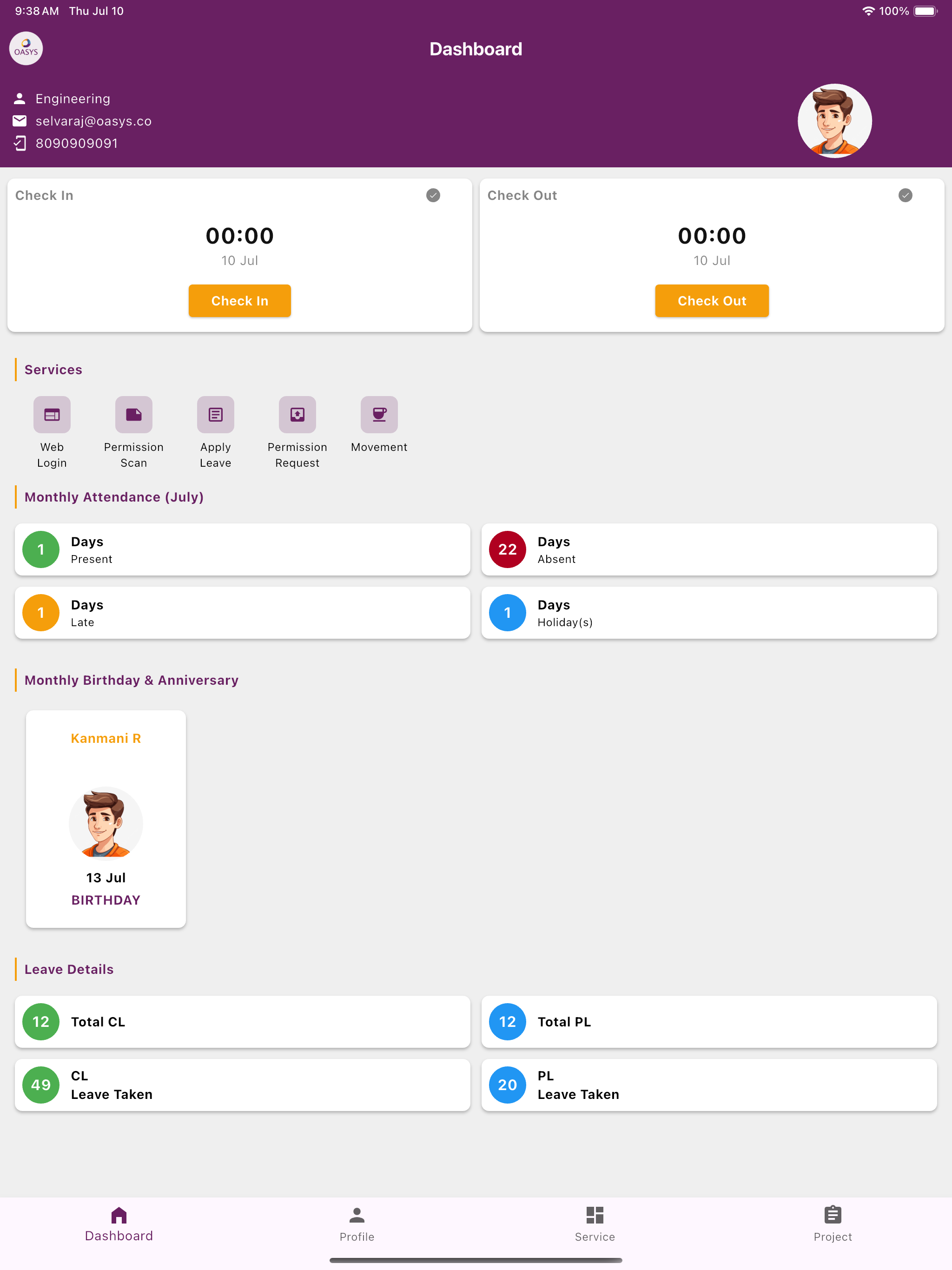Oasys Portal