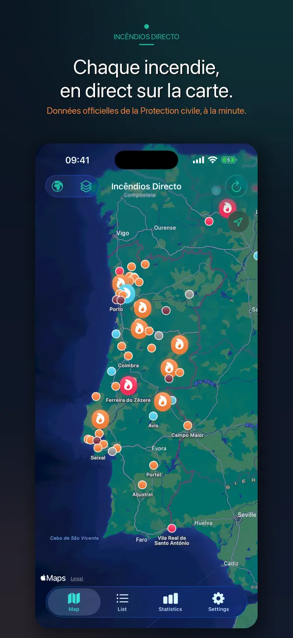 Screenshot #1 pour Incêndios Directo