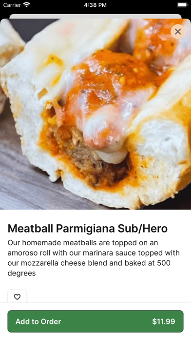 Hawkeyes Pizza iPhone screenshot 3 - Food & Drink app