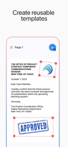 Electronic Signature: Finalize screenshot